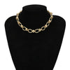 SHIXIN Punk Exaggerated Thick Chain Choker Necklace for Women Statement Layered Necklace Collar on the Neck Checker 2021 Jewelry