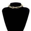 SHIXIN Punk Exaggerated Thick Chain Choker Necklace for Women Statement Layered Necklace Collar on the Neck Checker 2021 Jewelry