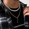 SHIXIN Punk Layered Chain With Key Pendant Necklace Men Short Pearl Choker Necklace for Women Jewelry for Neck 2022 Gift