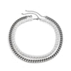 SHIXIN Punk Stainless Steel Layered Pearl Necklaces for Women Men Thick Necklaces Chains on the Neck Jewelry Collar 2021