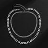 SHIXIN Punk Thick Link Chain Necklace for Men/Women Hip Hop Layered Chunky Short Choker Necklaces Chain on the Neck Jewelry 2021