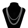 SHIXIN Punk Thick Link Chain Necklace for Men/Women Hip Hop Layered Chunky Short Choker Necklaces Chain on the Neck Jewelry 2021