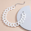 SHIXIN White Acrylic Large Thick Chain Choker Necklace for Women Hip Hop Chunky Choker Collar Big  Necklace 2021 Jewelry
