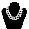 SHIXIN White Acrylic Large Thick Chain Choker Necklace for Women Hip Hop Chunky Choker Collar Big  Necklace 2021 Jewelry