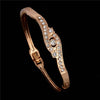 2015 Fashion Austrian Crystal Round Gold Color Bangles Bracelets For Women Fine Jewelry Gift femme