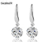 Silver Plated crystal women earrings long earrings fashion Drop earrings charming fashion jewelry