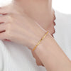 18K Yellow Gold/Rose Gold Chain Link Bracelets Bangles for Woman Gold Bracelets Two Colors Brand Jewelry Trendy