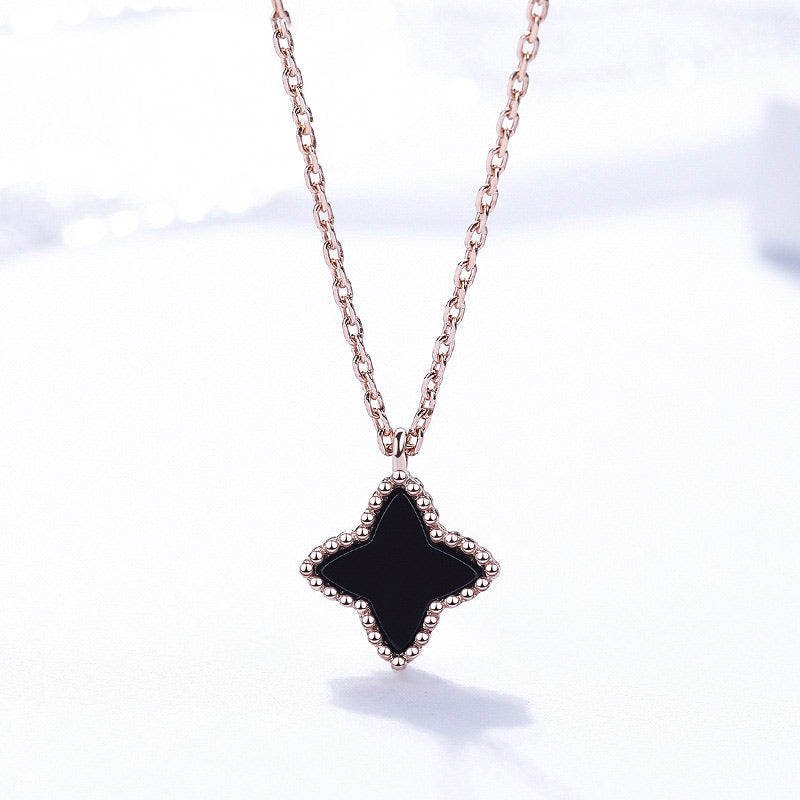 Real 925 Sterling Silver Malachite Pendant Necklaces Red/Black Agate Choker Necklace for Woman Silver Necklace