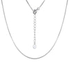 Authentic 925 Sterling Silver Link Box Chain Necklace For Women 3 Colors Exquisite DIY Chains Fine Jewelry SCN6047B