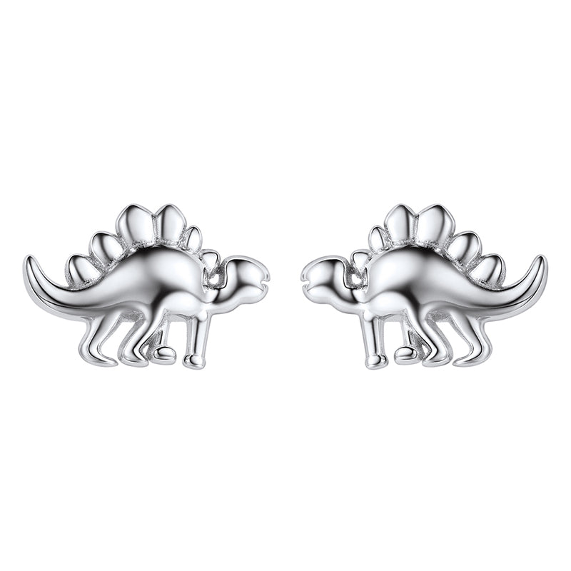 Cute Dinosaur Frog Chihuahua Dog Pet Animal Stud Earrings For Girls Genuine 925 Sterling Silver Fine Jewelry SCE6245B