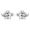Cute Dinosaur Frog Chihuahua Dog Pet Animal Stud Earrings For Girls Genuine 925 Sterling Silver Fine Jewelry SCE6245B