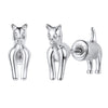 Cute Dinosaur Frog Chihuahua Dog Pet Animal Stud Earrings For Girls Genuine 925 Sterling Silver Fine Jewelry SCE6245B