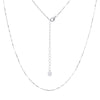 Solid 925 Sterling Silver Melon Seed Chain Necklace For Women in 18/22 inch 3 Colors Minimalist Fine Jewelry SCN6265B
