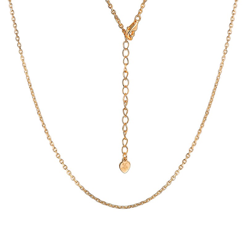 Solid 925 Sterling Silver Rolo Chain Necklaces DIY Chains For Pendants 18'' 22''Female Fine Jewelry collares SCN6046B