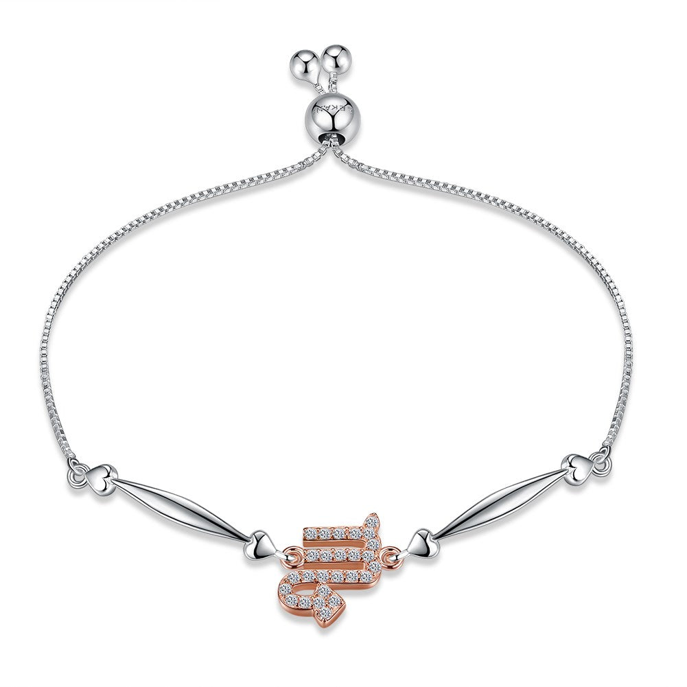 925 Sterling Silver 12 Constellation Sterling Silver Bracelet Scorpio Fashion Bracelets for Female Bracelets