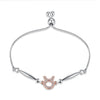 925 Sterling Silver 12 Constellation Sterling Silver Bracelet Taurus Fashion Bracelets for Female Bracelets