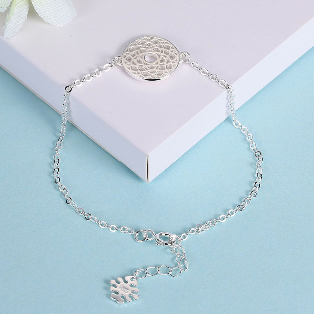 925 Sterling Silver Bracelet Chakra Jewelry Lucky Bracelet Charm Bracelet Boutique Jewelry For Women Sahasrara Cakra