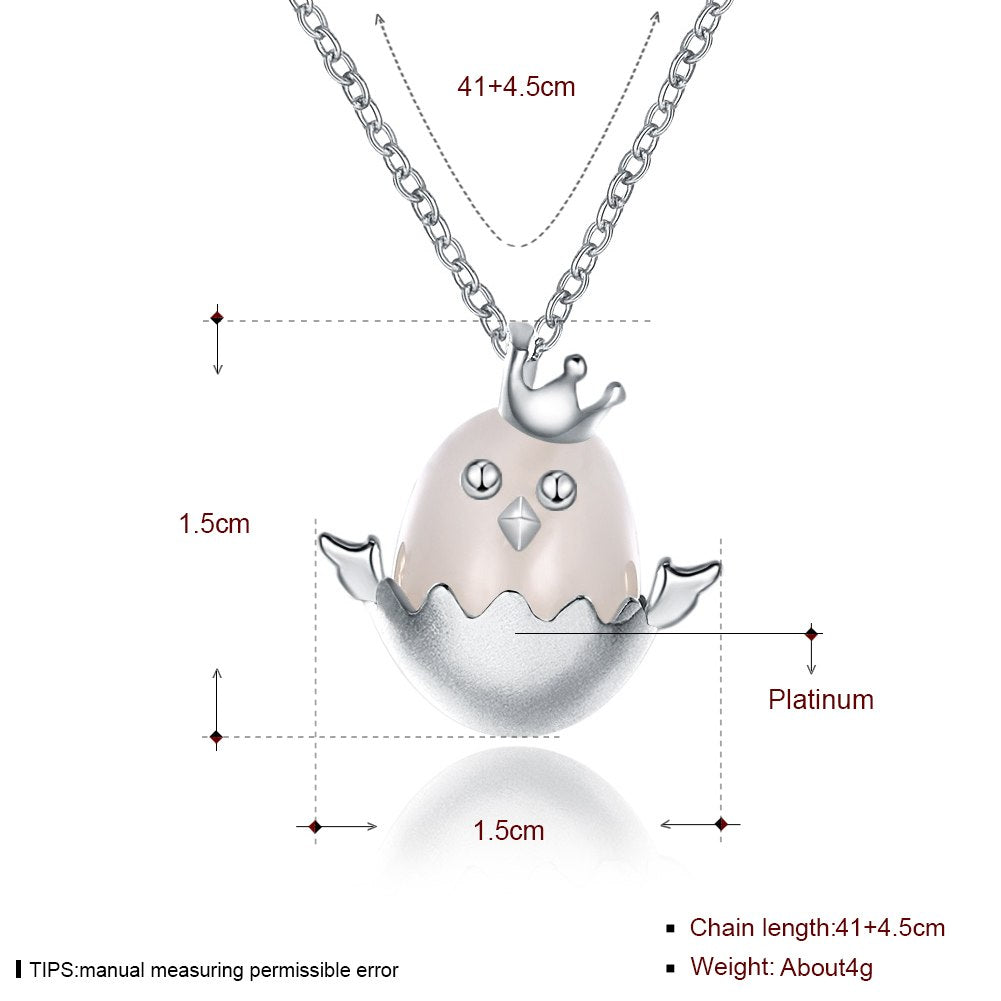 925 Sterling Silver Lovely Chick Moonstone Pendant Necklaces Charm Elegant Jewelry Gift For Women Party