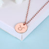 925 Sterling Silver Necklace Romantic LOVE Letter and Rabbit Pattern Round Pendant Necklaces Boutique Fashion Necklace