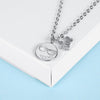 925 Sterling Silver Necklaces Round Smile / Heart Shaped Eye/ Round Sunglasses Smirk /Shy Expression Pendant Necklaces