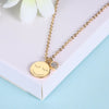 925 Sterling Silver Necklaces Round Smile / Heart Shaped Eye/ Round Sunglasses Smirk /Shy Expression Pendant Necklaces