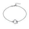 925 Sterling Silver Retro Style Flower Shape Classic Hollow Bracelets Wholesale for Women Fashionable Jewelry