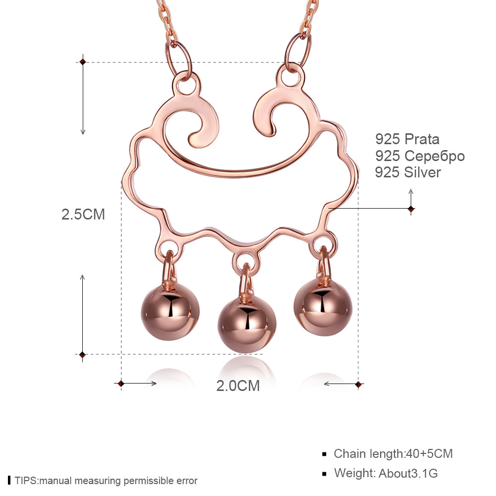 925 Sterling Silver Wishful Lock Pendant Necklace 2 Color Charm Women Fine Jewelry Gift Anniversary Wedding