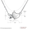 Double Heart Pendant Necklace 2020 New Design 925 Sterling Silver Gift for Women Fine Jewelry Party Accessories