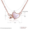 Double Heart Pendant Necklace 2020 New Design 925 Sterling Silver Gift for Women Fine Jewelry Party Accessories
