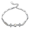 Round Cubic Zircon Pink Green CZ Crystal Bracelets & Bangles Classic Romantic Jewelry Lady Women 925 Sterling Silver