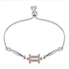 Twelve Constellations Bracelets with Luxury Cubic Zirconia CZ Bangles for Women Fine Jewelry 925 Sterling Silver
