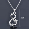 SINLEERY Butterfly Dolphin Horse Animal Pendants and necklaces Silver Color Necklace For Women Jewelry 2021 XL194 SSP
