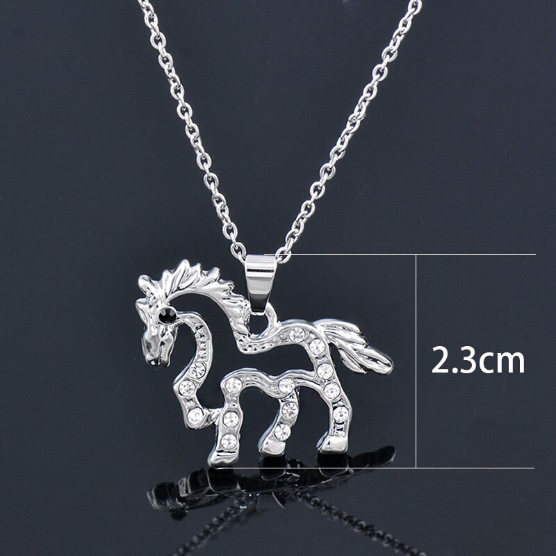 SINLEERY Butterfly Dolphin Horse Animal Pendants and necklaces Silver Color Necklace For Women Jewelry 2021 XL194 SSP