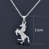 SINLEERY Butterfly Dolphin Horse Animal Pendants and necklaces Silver Color Necklace For Women Jewelry 2021 XL194 SSP