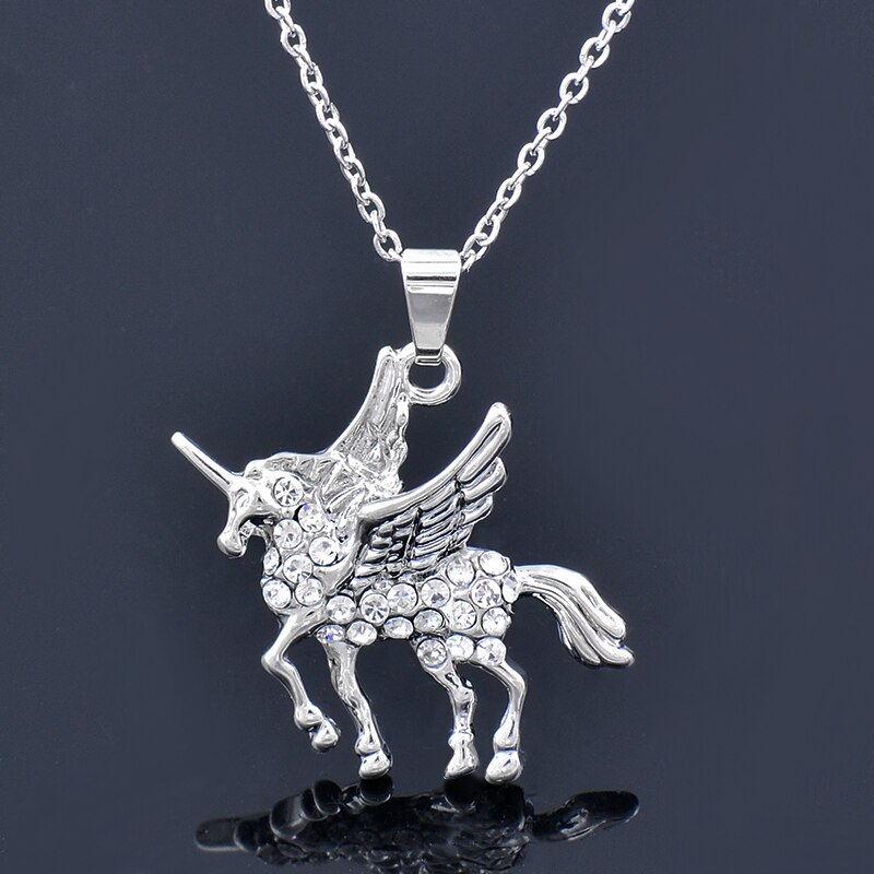 SINLEERY Butterfly Dolphin Horse Animal Pendants and necklaces Silver Color Necklace For Women Jewelry 2021 XL194 SSP