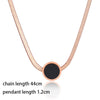 SINLEERY Classic Rose Gold Color Cross Pendant Choker Jewelry Stainless Steel Necklace necklaces for women boho XL307 SSK