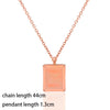 SINLEERY Classic Rose Gold Color Cross Pendant Choker Jewelry Stainless Steel Necklace necklaces for women boho XL307 SSK