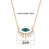 SINLEERY Charm Luck Turkey Blue Evil Eye Blue Rhinestone Eye Choker Necklace For Women Silver Color XL656 SSG