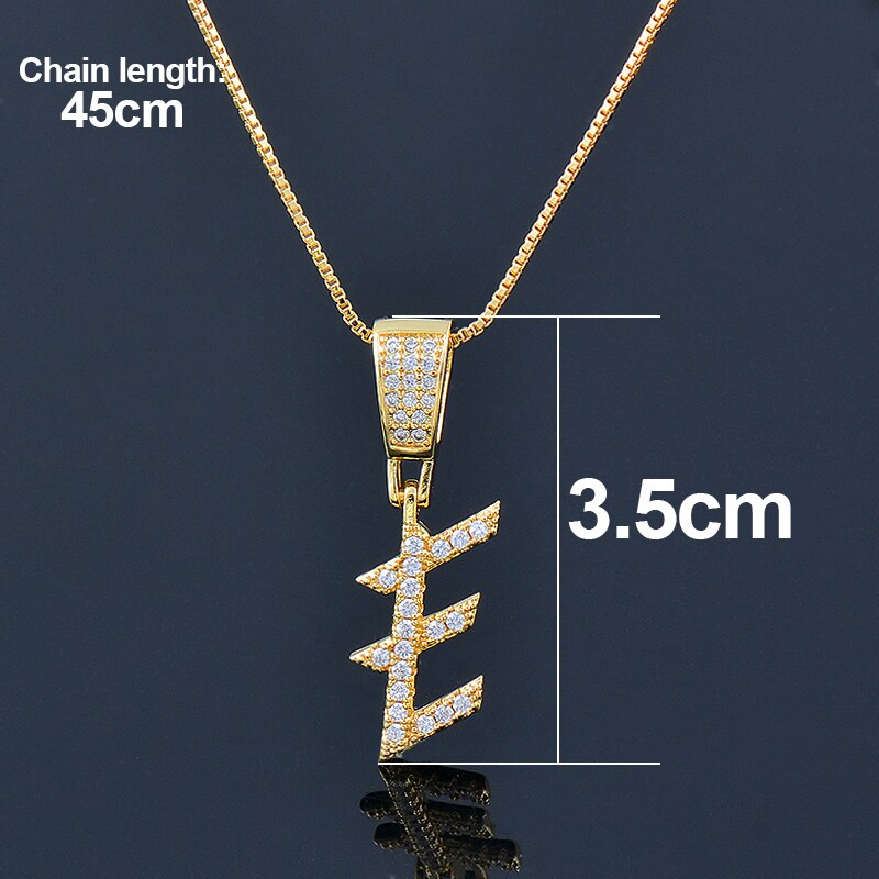 SINLEERY Initial Letter Necklace Cubic Zircon Alphabet Pendants Gold Color Jewelry For Women Birthday Gift Jewelry XL322 SSP
