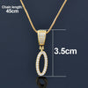 SINLEERY Initial Letter Necklace Cubic Zircon Alphabet Pendants Gold Color Jewelry For Women Birthday Gift Jewelry XL322 SSP