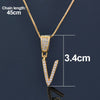 SINLEERY Initial Letter Necklace Cubic Zircon Alphabet Pendants Gold Color Jewelry For Women Birthday Gift Jewelry XL322 SSP
