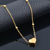 SINLEERY Love Bead pendant Stainless Steel Necklace Gold silver color necklace for women Jewelry on the neck 2021 trend XL336 SK