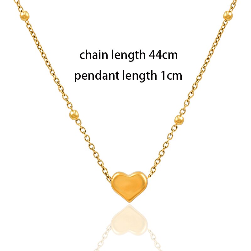 SINLEERY Love Bead pendant Stainless Steel Necklace Gold silver color necklace for women Jewelry on the neck 2021 trend XL336 SK