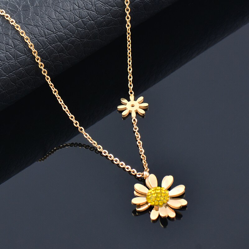 SINLEERY Love Bead pendant Stainless Steel Necklace Gold silver color necklace for women Jewelry on the neck 2021 trend XL336 SK