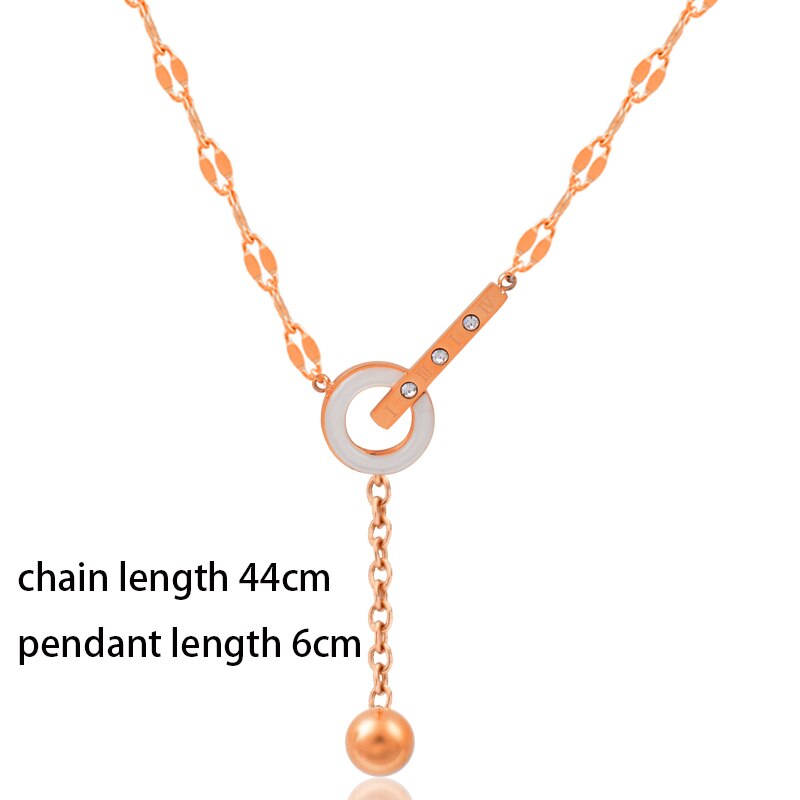 SINLEERY Love Bead pendant Stainless Steel Necklace Gold silver color necklace for women Jewelry on the neck 2021 trend XL336 SK