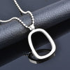 SINLEERY Stainless Steel Jewelry Minimalist Geometric Couple Gold Color Women's Pendant Long Necklace 2021  XL252 SSK