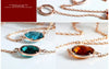 SINZRY  Jewellery Rose gold color Austria crystal long sweater necklaces multicolor crystal jewelry