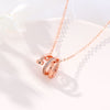 SIPENGJEL Geometric Round Pendant Necklace Gold And Rose Gold Color  Chain Necklace For Women Jewelry
