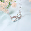 SIPENGJEL Silver Color Infinity Necklace Simple Love Pendant Short Chain Necklaces For Women Wedding Jewelry Party Gift
