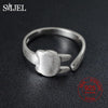 100% 925 Sterling Silver Cute Cat Ring Cuff Fashion Jewelry Cat Long Tail Ring For Women Silver Anel Gifts anillos mujer